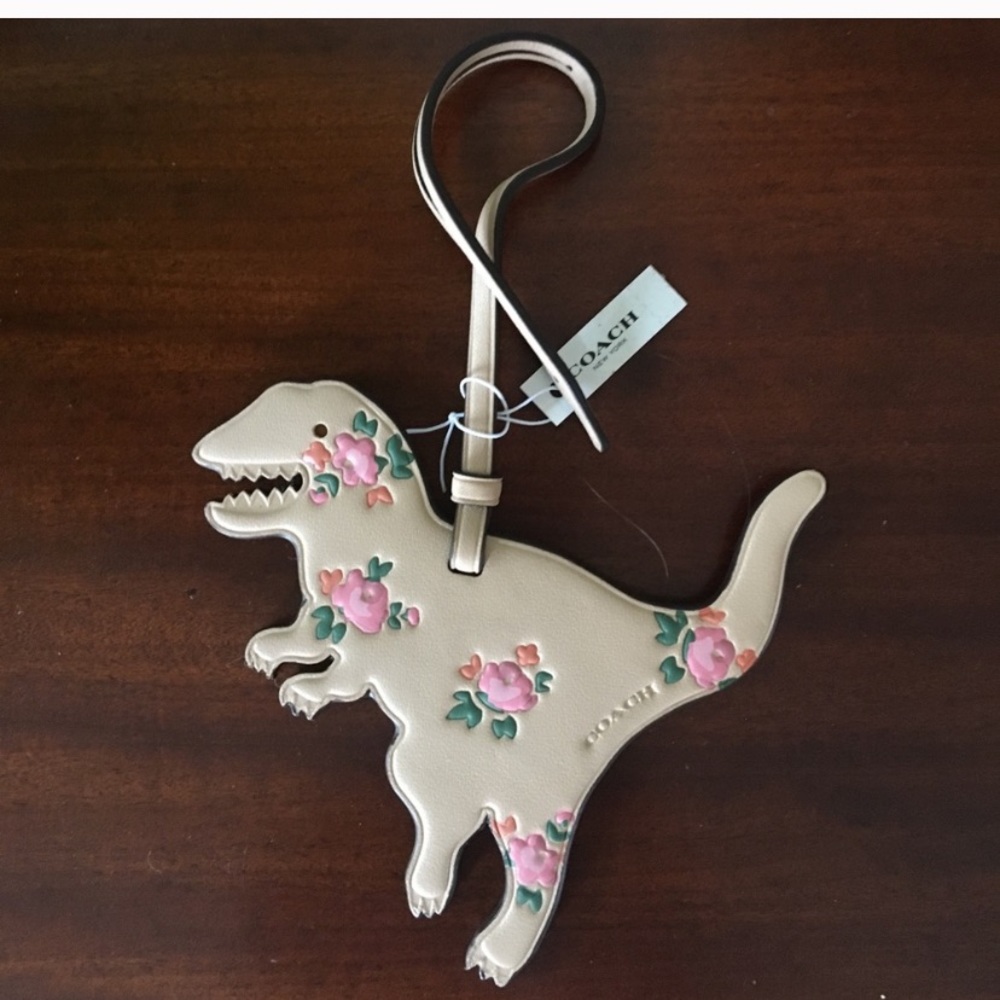 COACH Rexy Floral Ornament Hangtag NIB